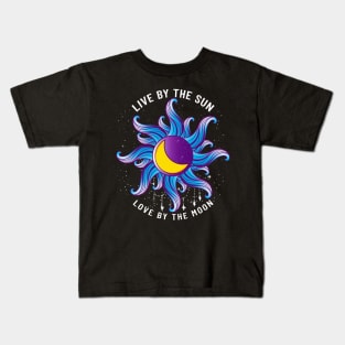 Live By The Sun Love By The Moon Astrology Kids T-Shirt